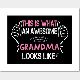 This is what an awesome grandma looks like funny gift idea Posters and Art